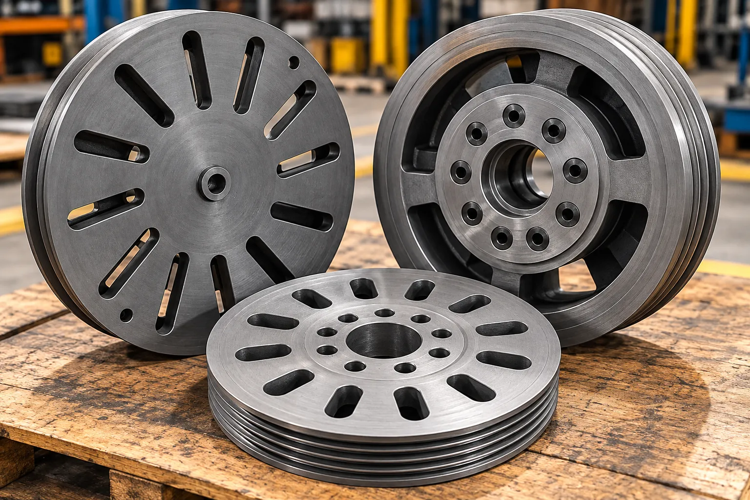 Machined steel parts
